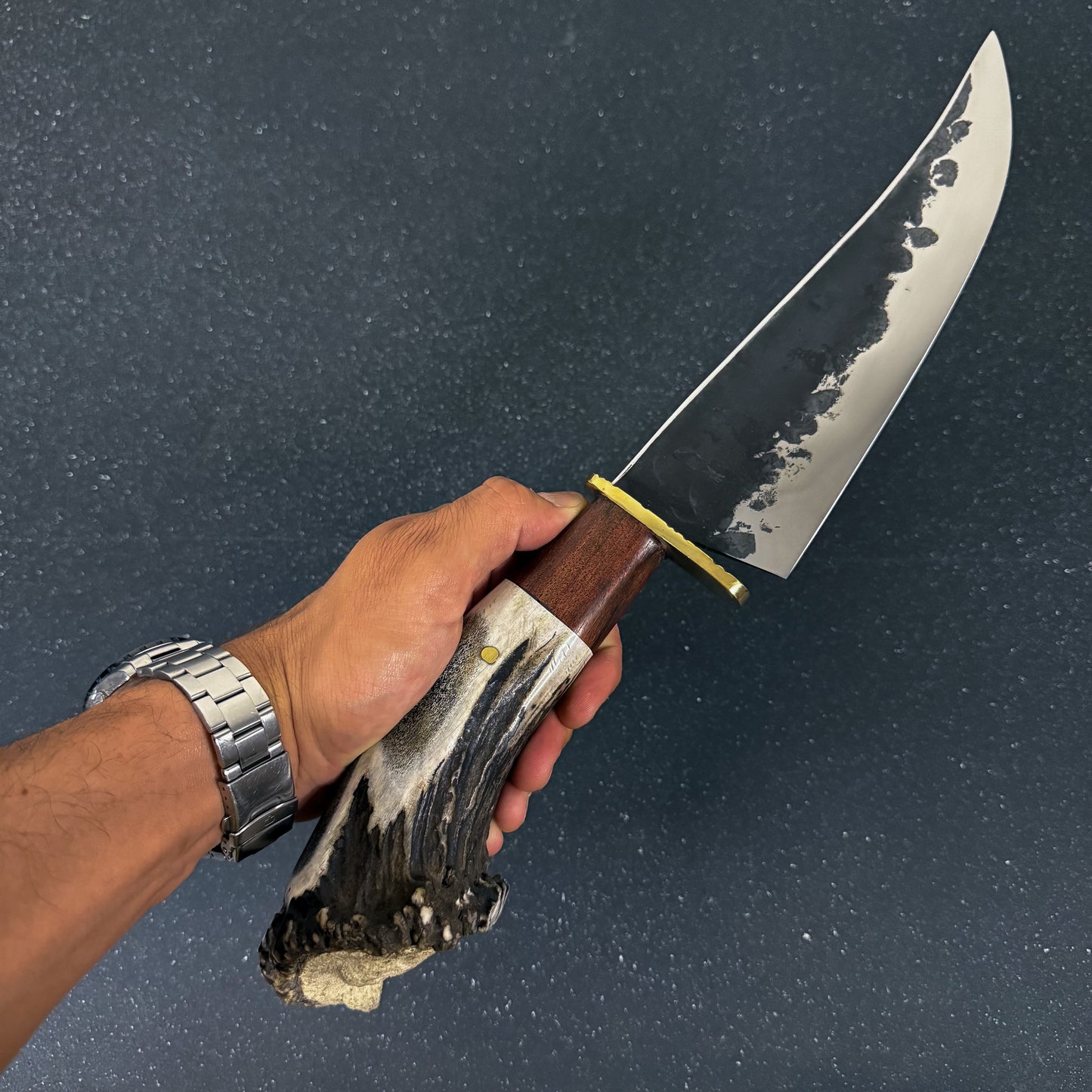 Cuchillo Parrillero 40cm con Funda de Cuero "Tucúquere"