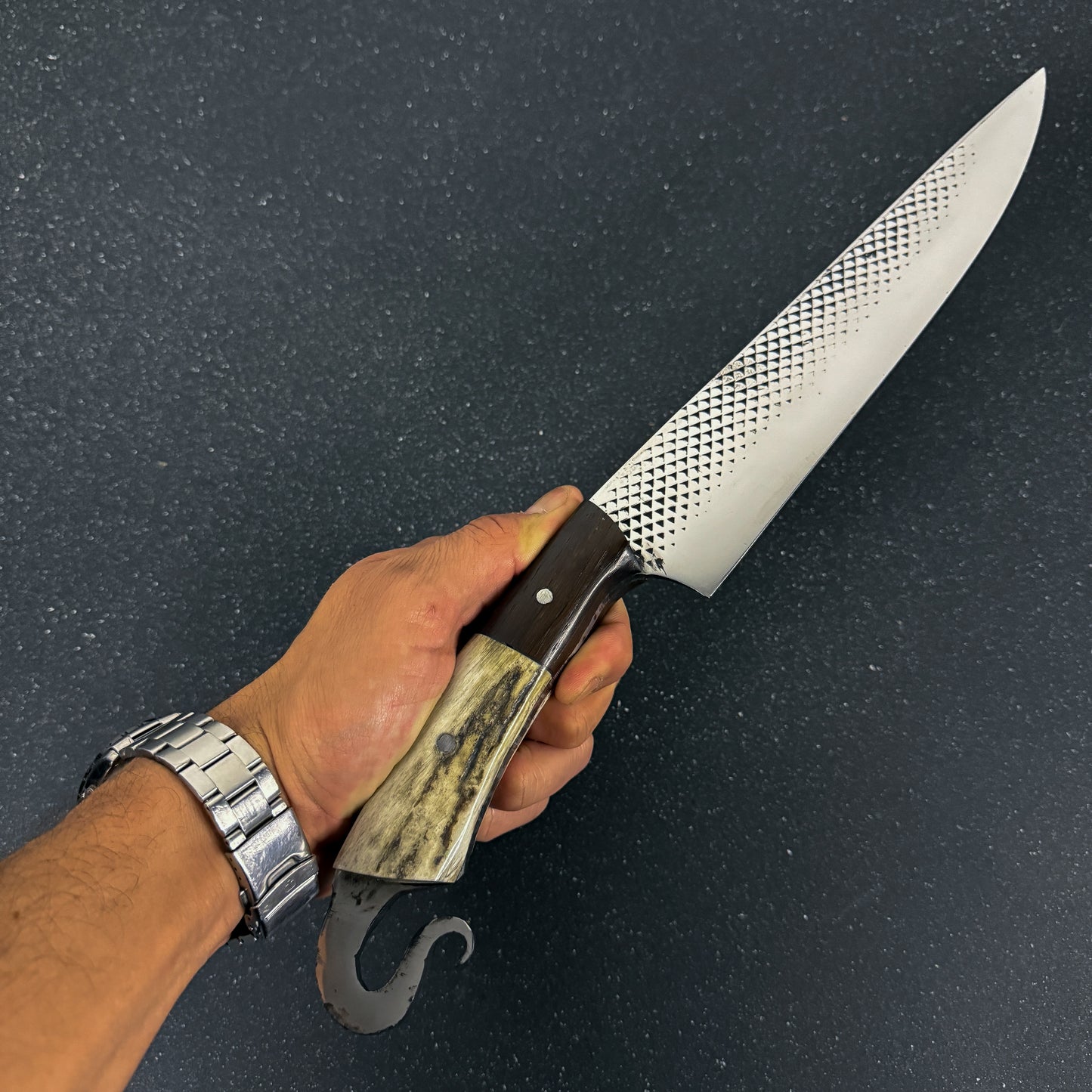 Cuchillo Forjado con Escofina 38cm