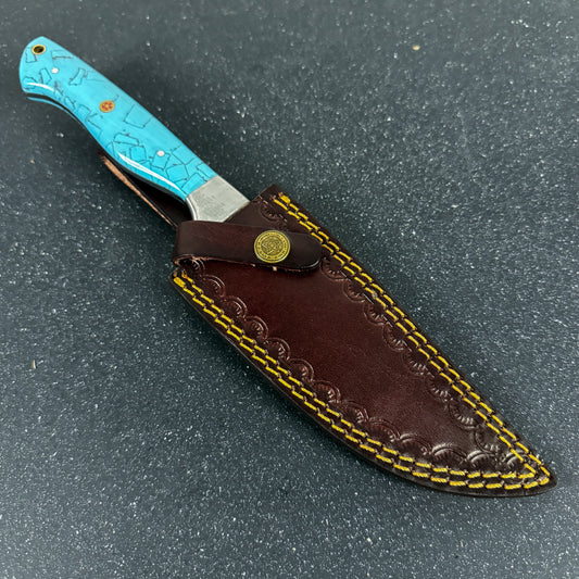 Cuchillo deportivo y de supervivencia artesanal