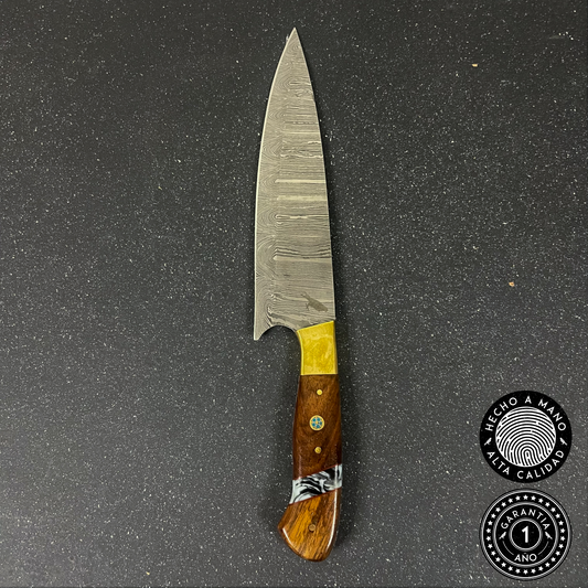 Cuchillo de Cocina de Acero Damasco 32cm "Colico"