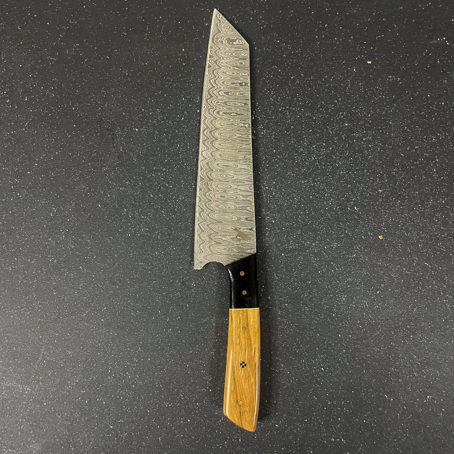 Cuchillo de cocina de acero Damasco Maihue estilo Kiritsuke