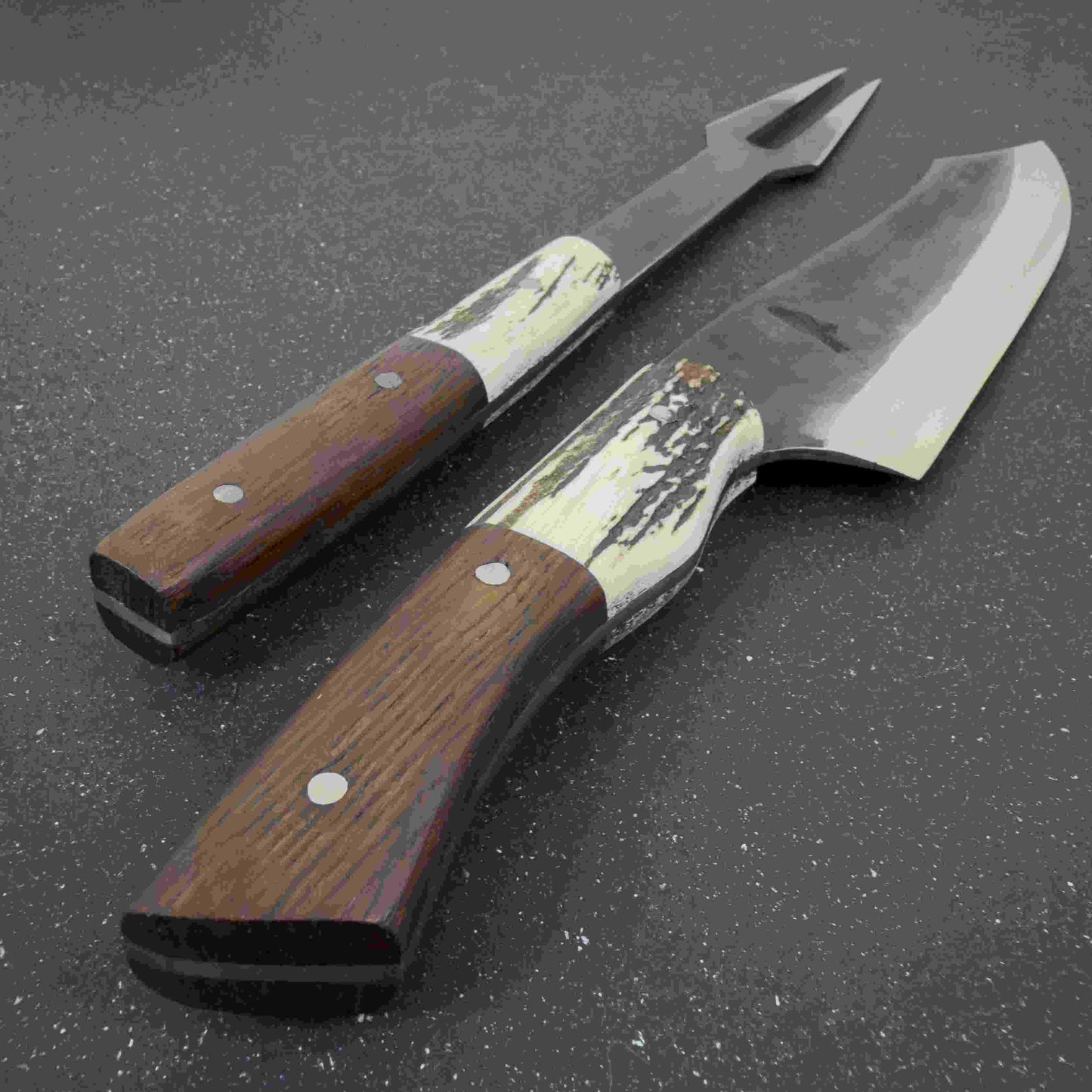 Conjunto Parrillero "Tucúquere" - Cuchillo 37cm + Pincho