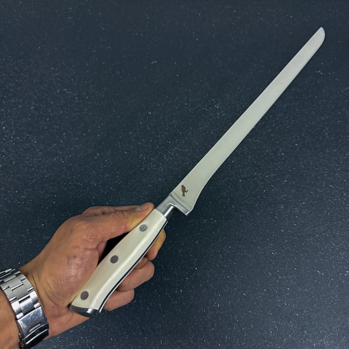 Cuchillo de Jamonero de Acero Inoxidable 41cm "Plomo"