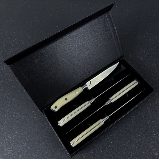 Set de 4 Cuchillos de Mesa Acero Inoxidable 23cm "Parva"