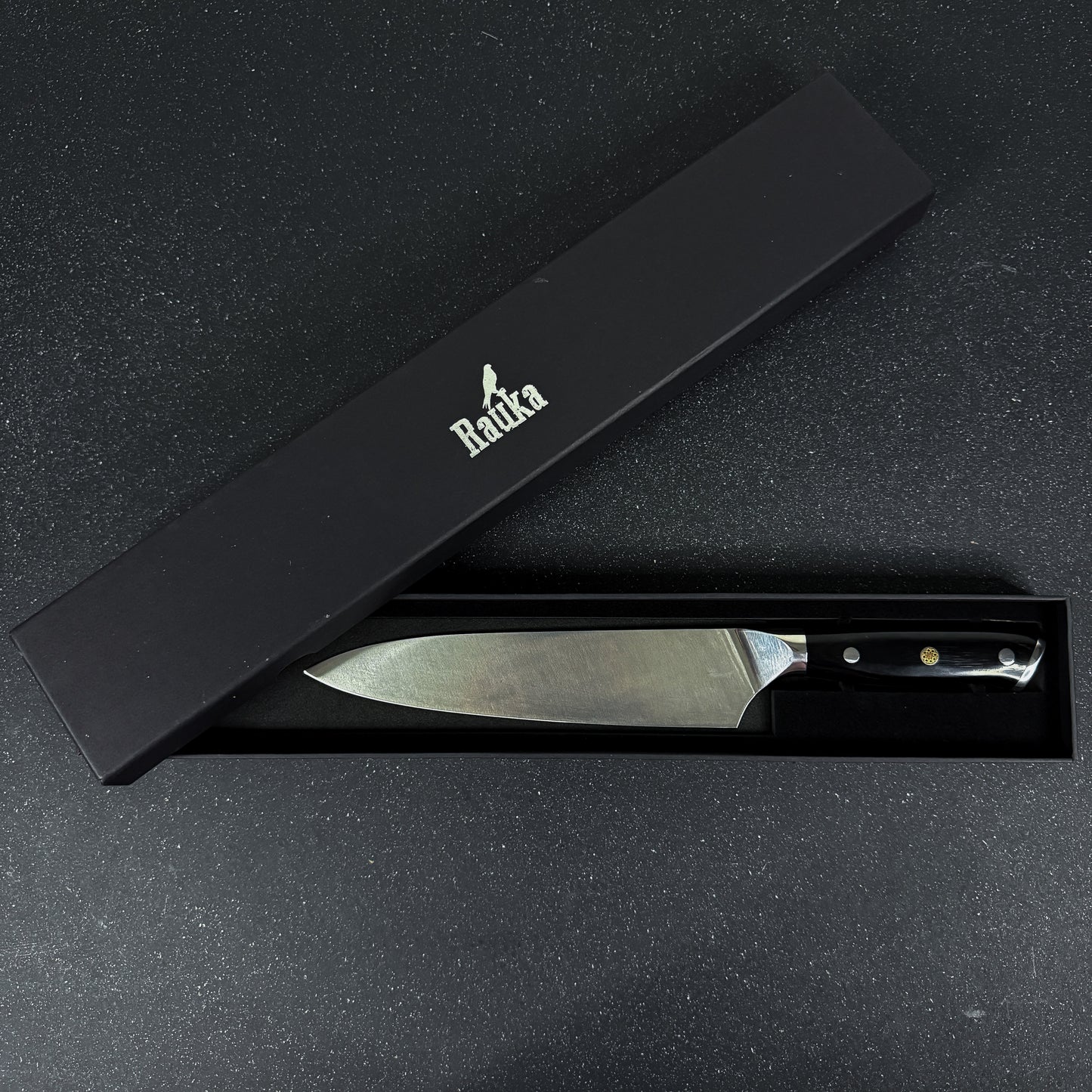 Vista lateral del Cuchillo Parrillero de Acero Inoxidable 33,5cm "Lascar"