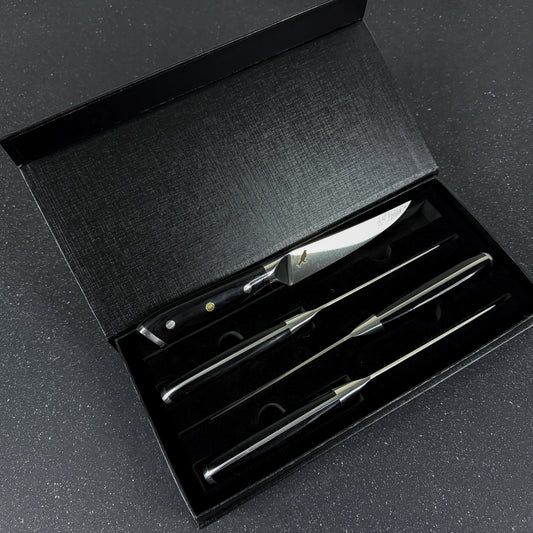 Set de 4 Cuchillos de Mesa Acero Inoxidable 22cm "Lautaro"