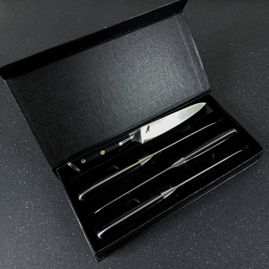 Set de 4 Cuchillos de Mesa Acero Inoxidable 23cm "Lanín"