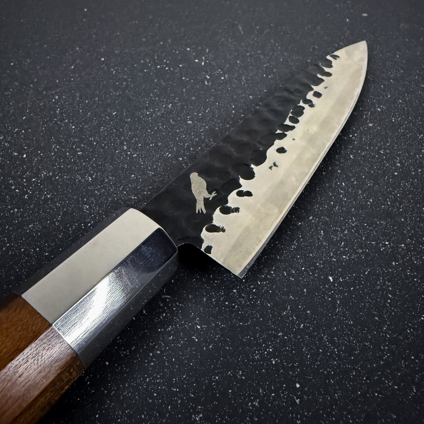Detalle del filo del Cuchillo de Chef de Acero Inoxidable 35cm "Mizu"
