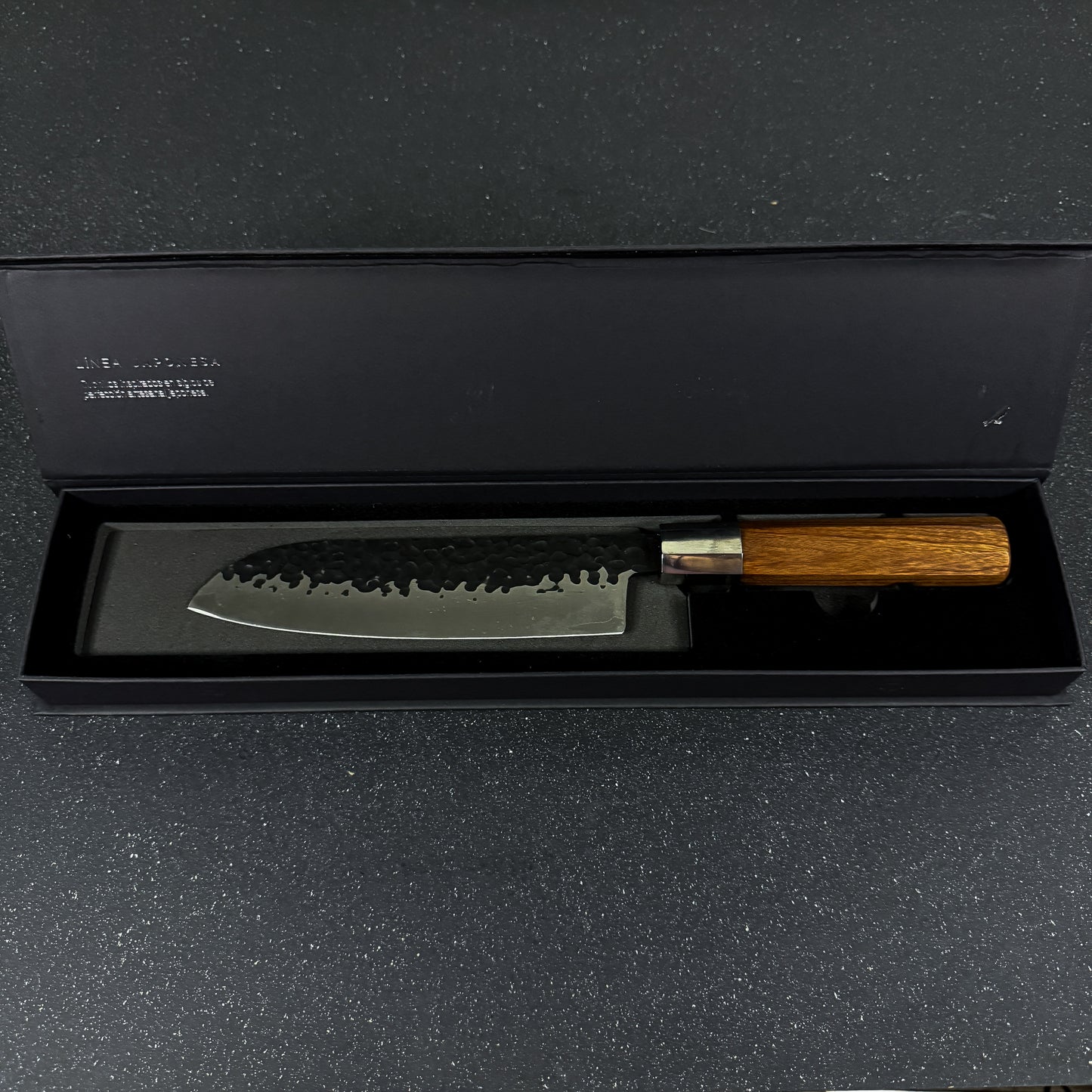 Cuchillo Santoku de Cocina de Acero Inoxidable 32cm "Hika"
