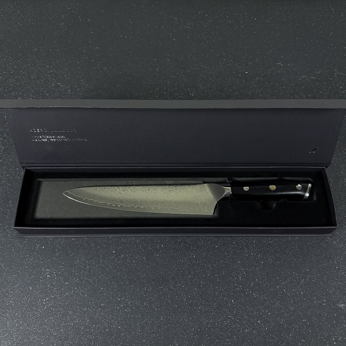 Cuchillo de Cocina/Parrilla de Acero Damasco 37cm "Mate"