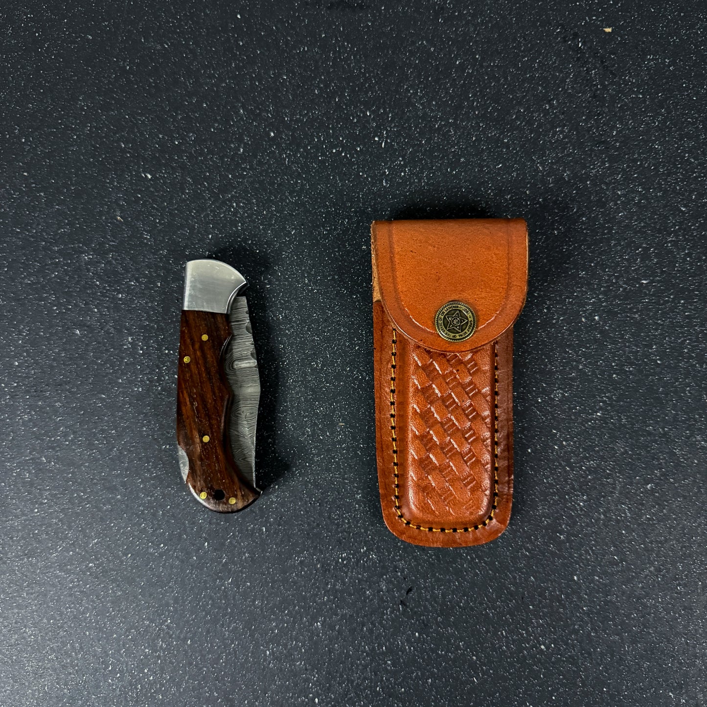 Navaja de Acero Damasco 20cm “Tancura“
