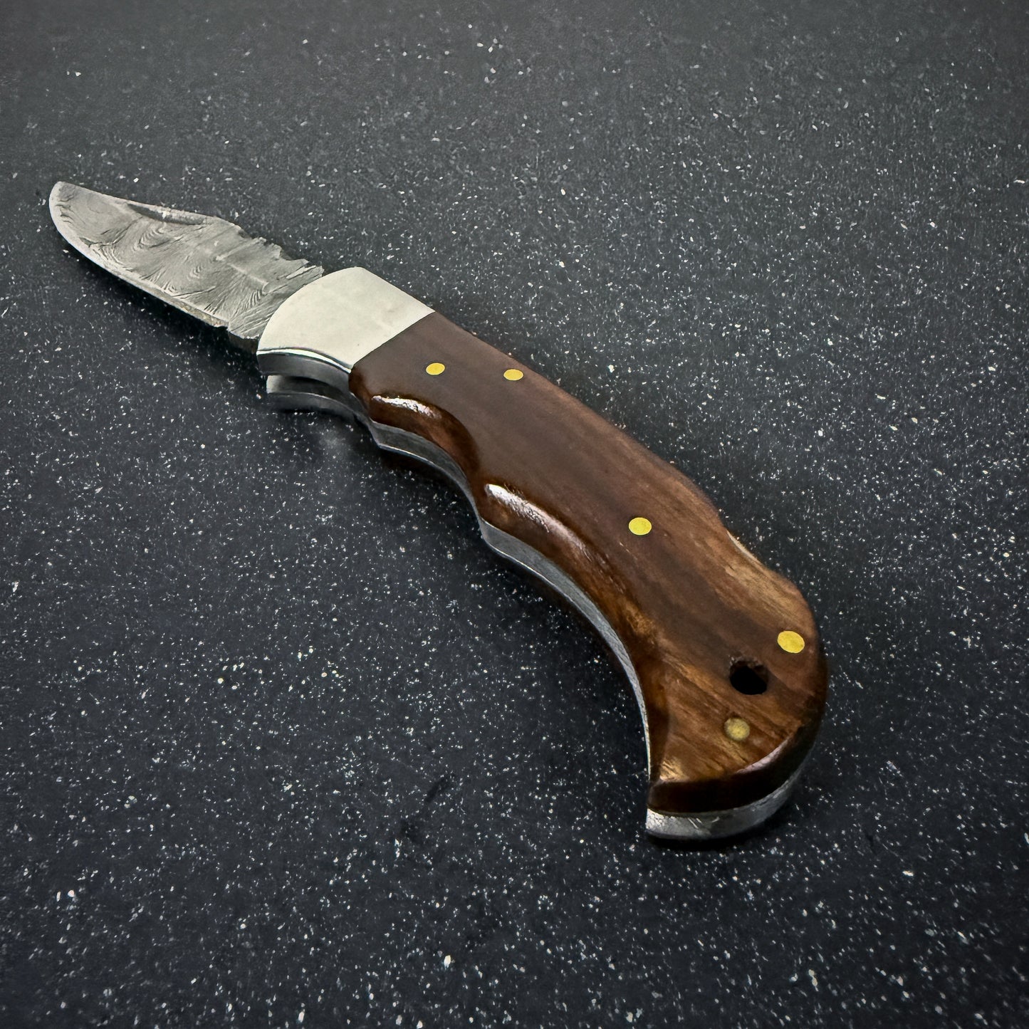 Navaja de Acero Damasco 20cm “Tancura“