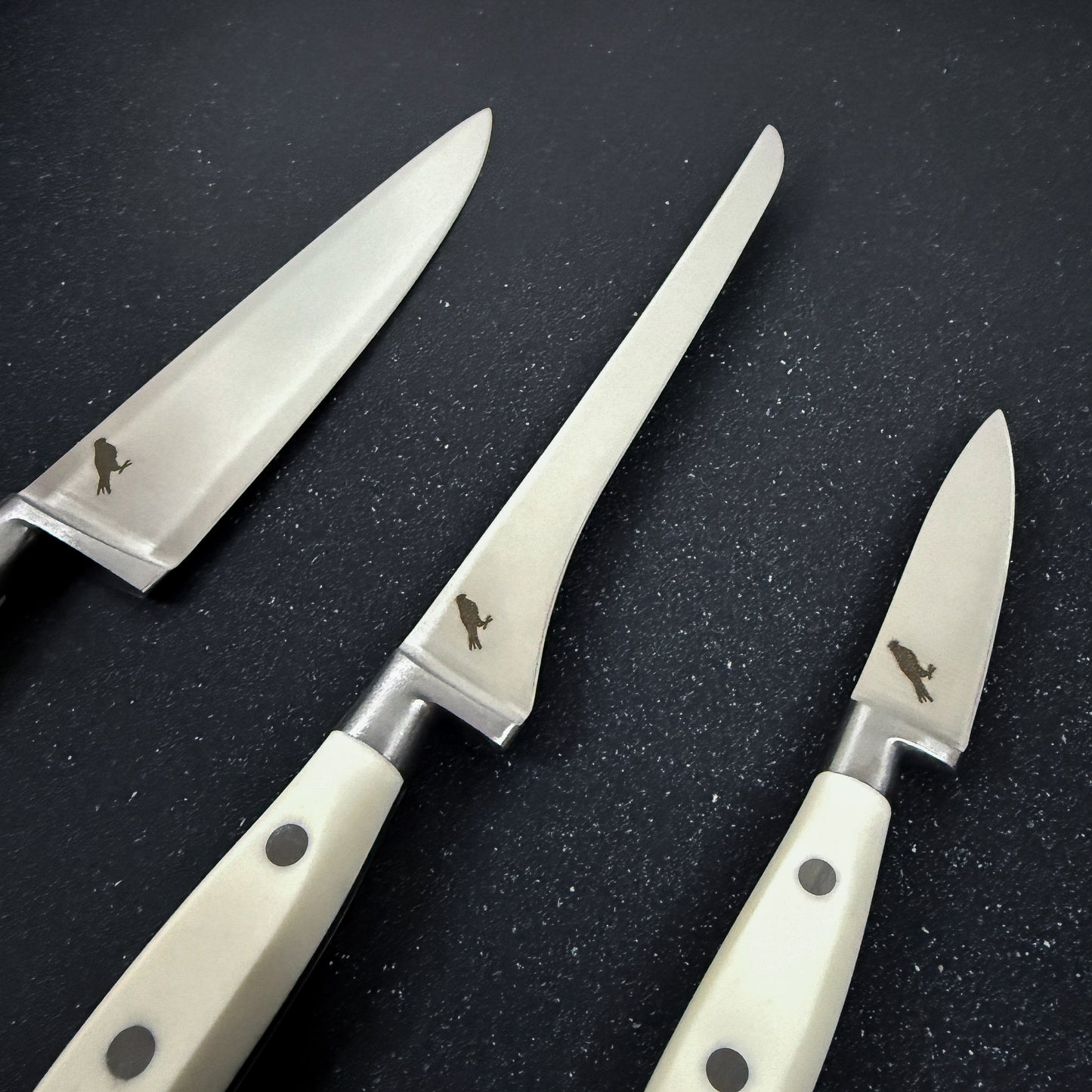 Pack 3 Cuchillos de Cocina "Provincia" / "La Paloma" / "Puntilla Blanca"