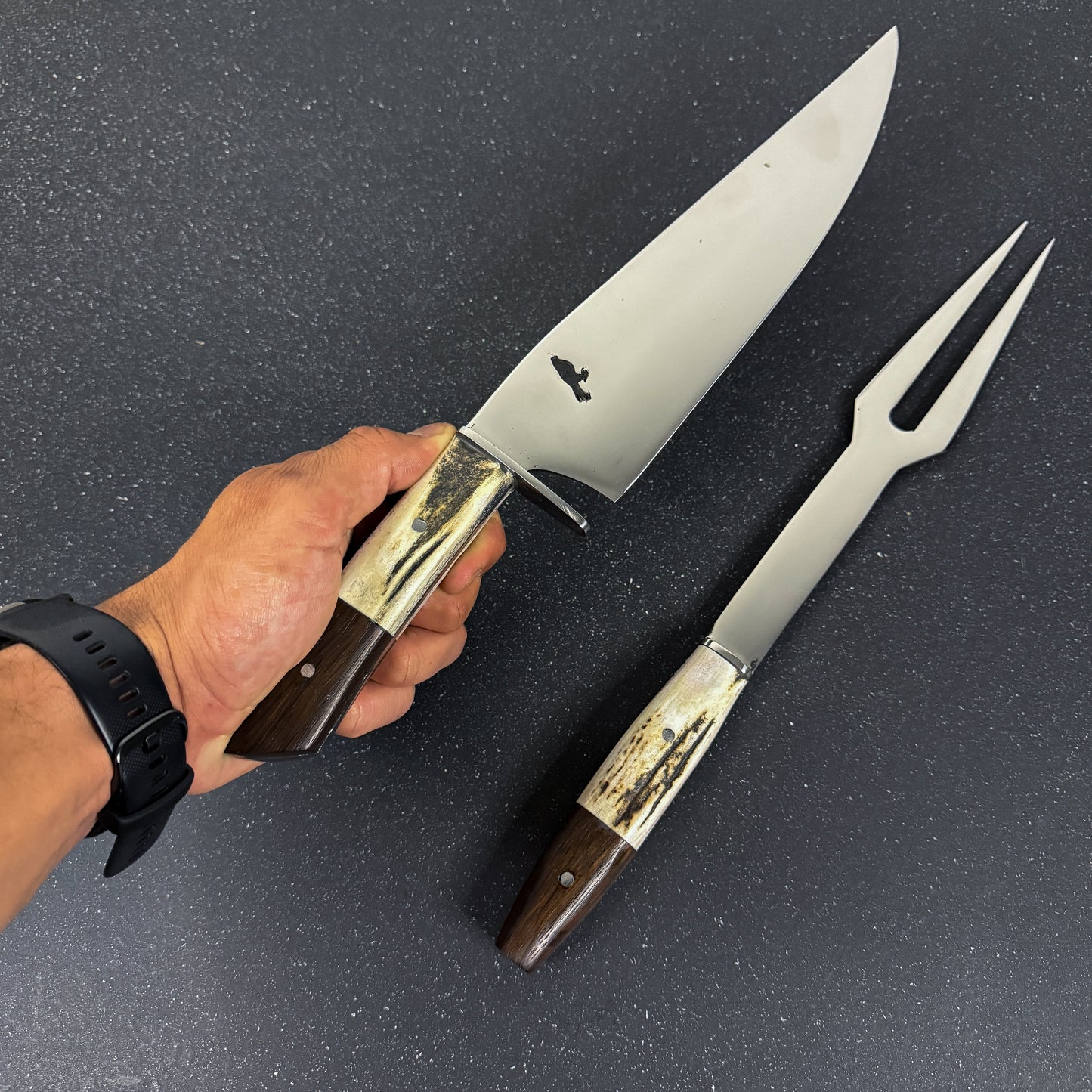 Cuchillo Parrillero 36cm "Tucúquere" + Pincho