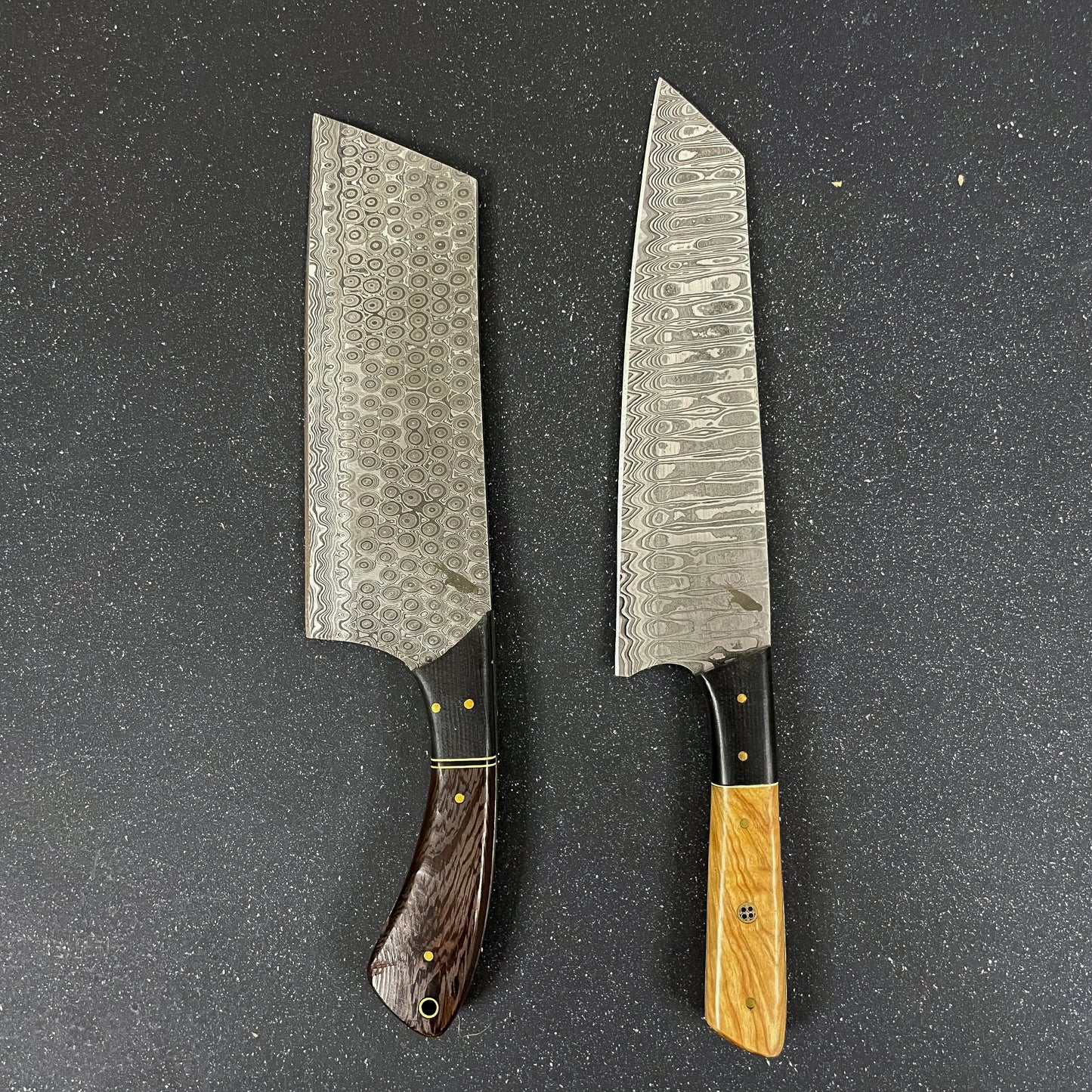 Pack 2 Cuchillos Acero Damasco "Cucao" / "Maihue"
