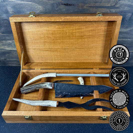 Set Parrillero Rauka | "Puma" | Chaira | Pincho | Sacacorchos