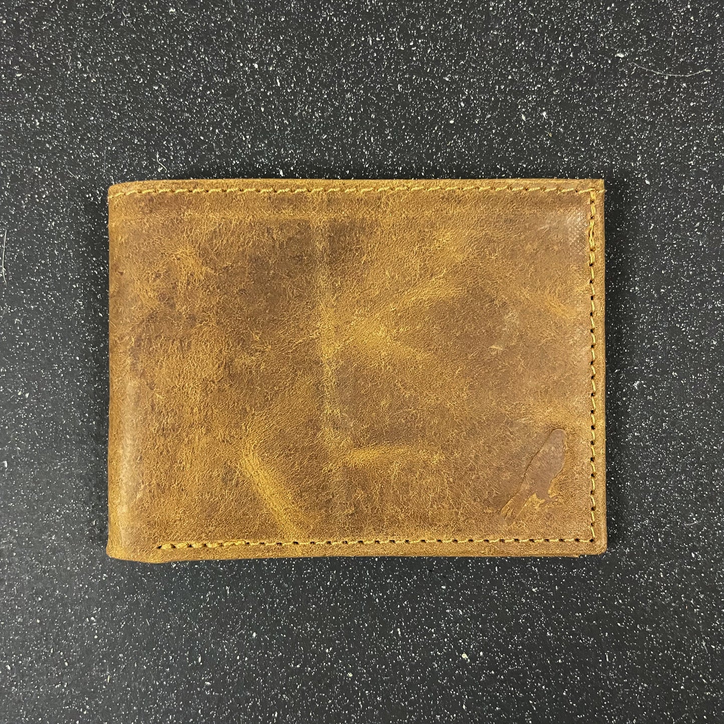 billetera de cuero hecha a mano