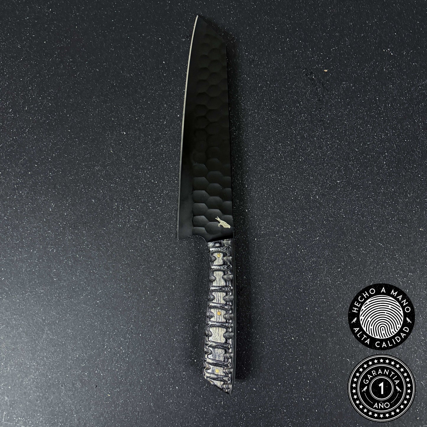 Cuchillo de Cocina de Acero Inoxidable Negro 33cm "Maihue"