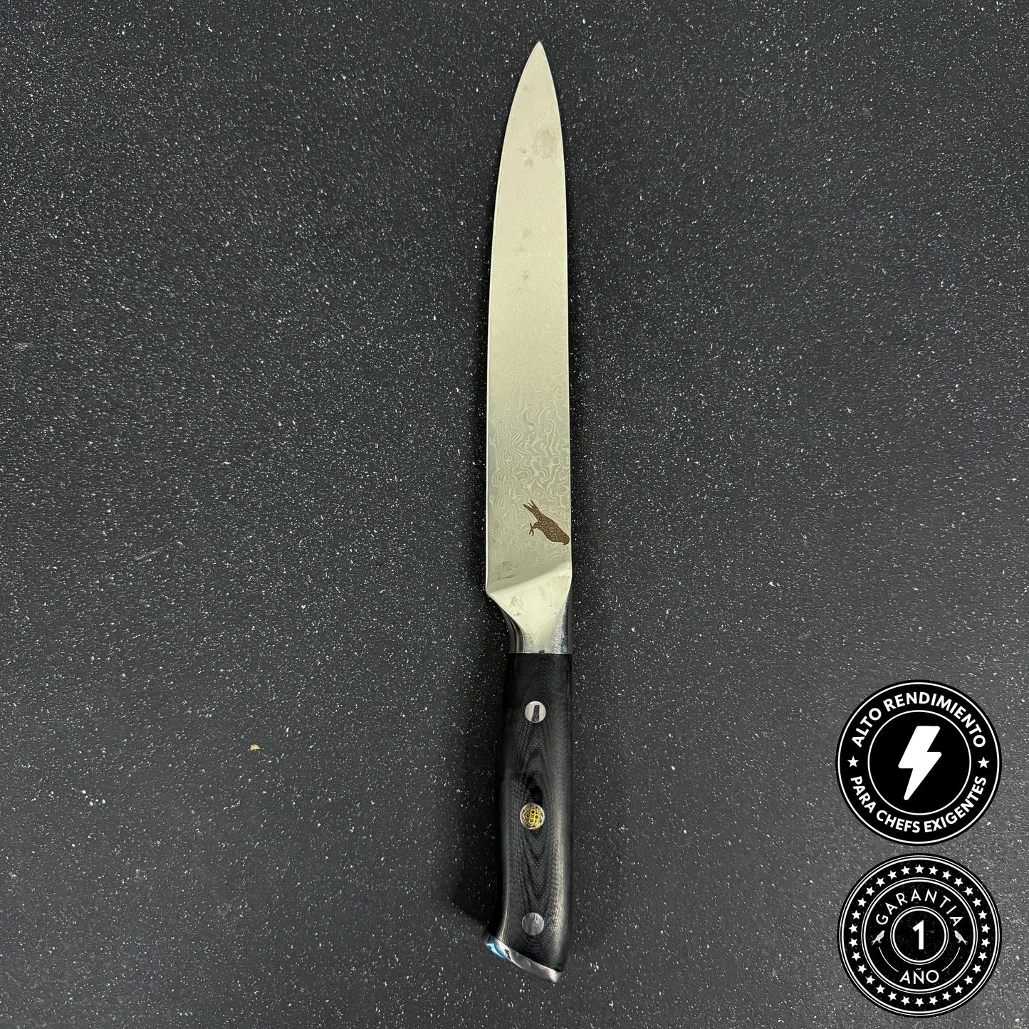 Cuchillo de Cocina de Acero Damasco 33cm "Cay"