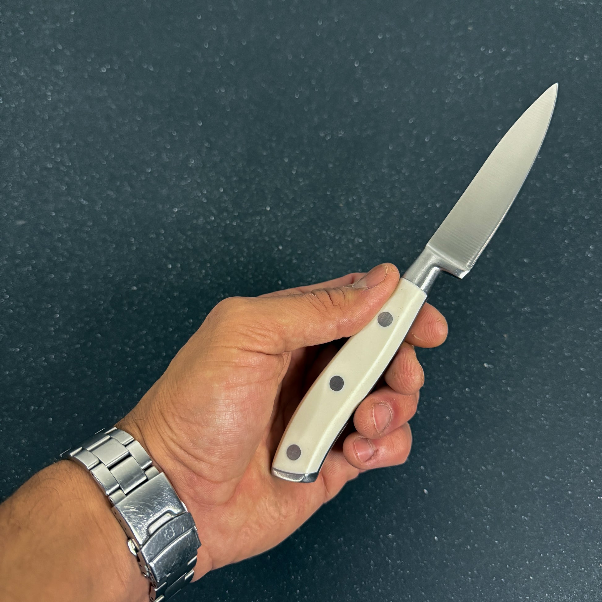 Cuchillo de cocina Rauka Puntilla Blanca para cortes delicados, ideal para frutas y vegetales