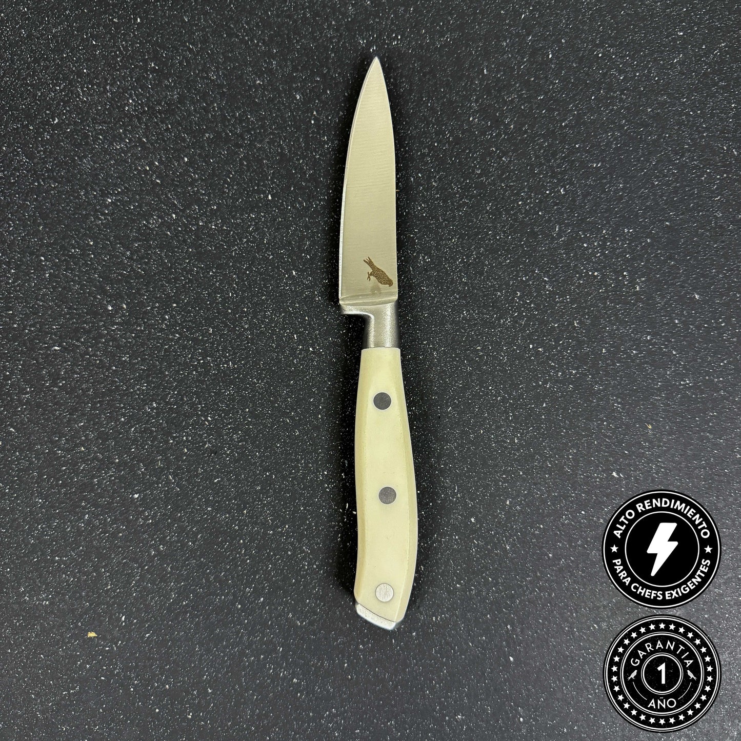 Cuchillo de Cocina de Acero Inoxidable 19cm "Puntilla Blanca"