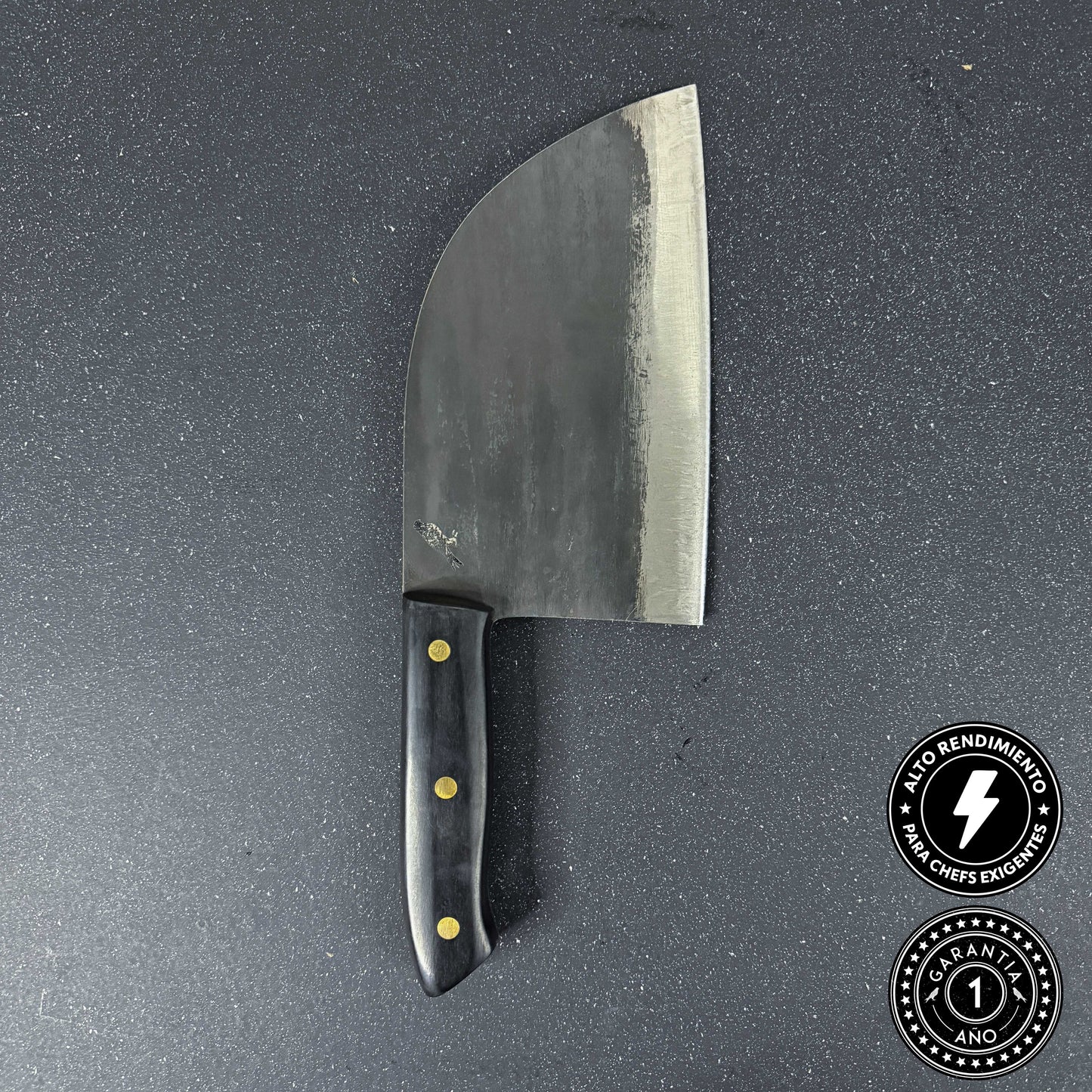 Hacha Serbian de Cocina Forjada Acero al carbono 29cm "Manquehue"