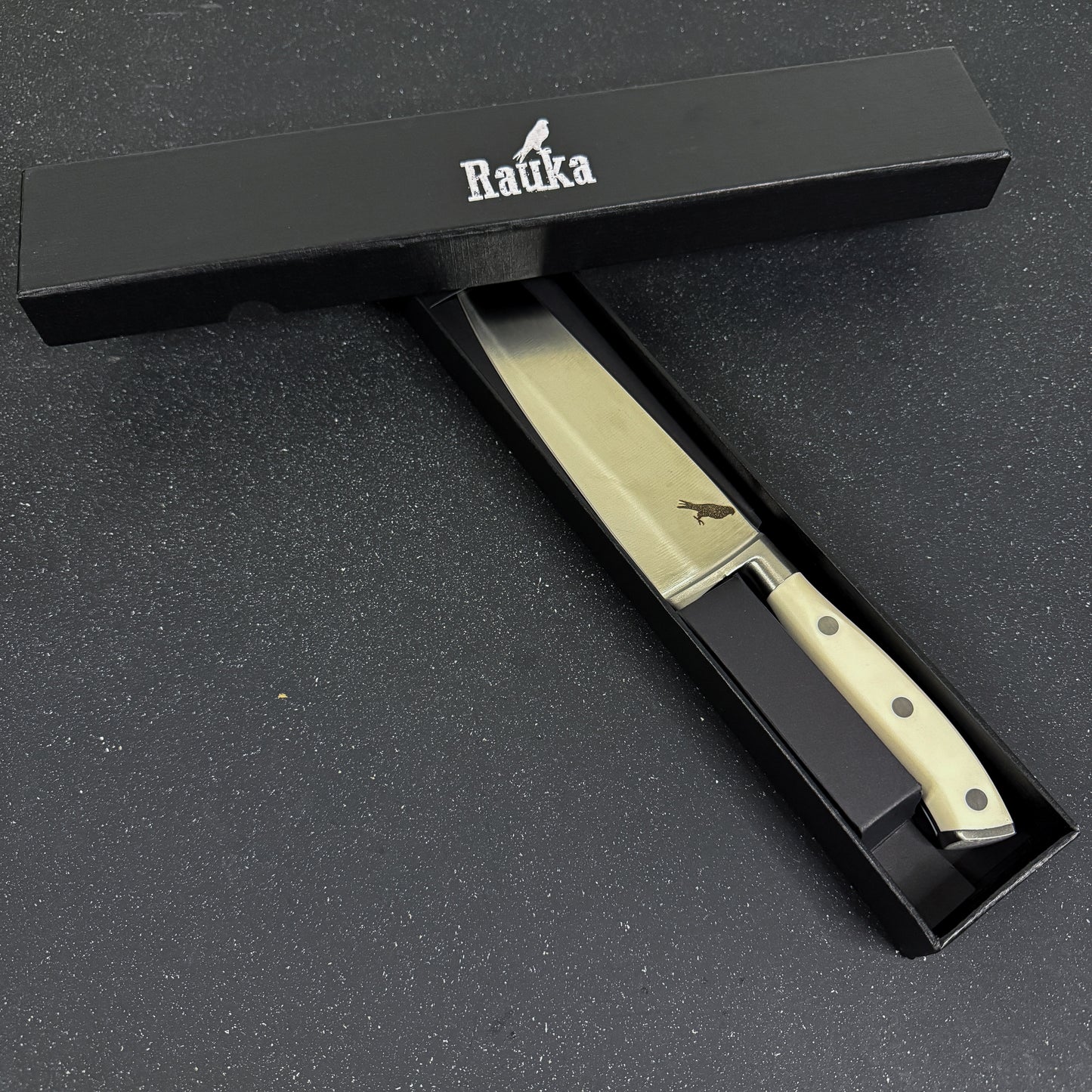 Cuchillo de parrilla Rauka Provincia tipo chef, versátil para cocina y parrilla