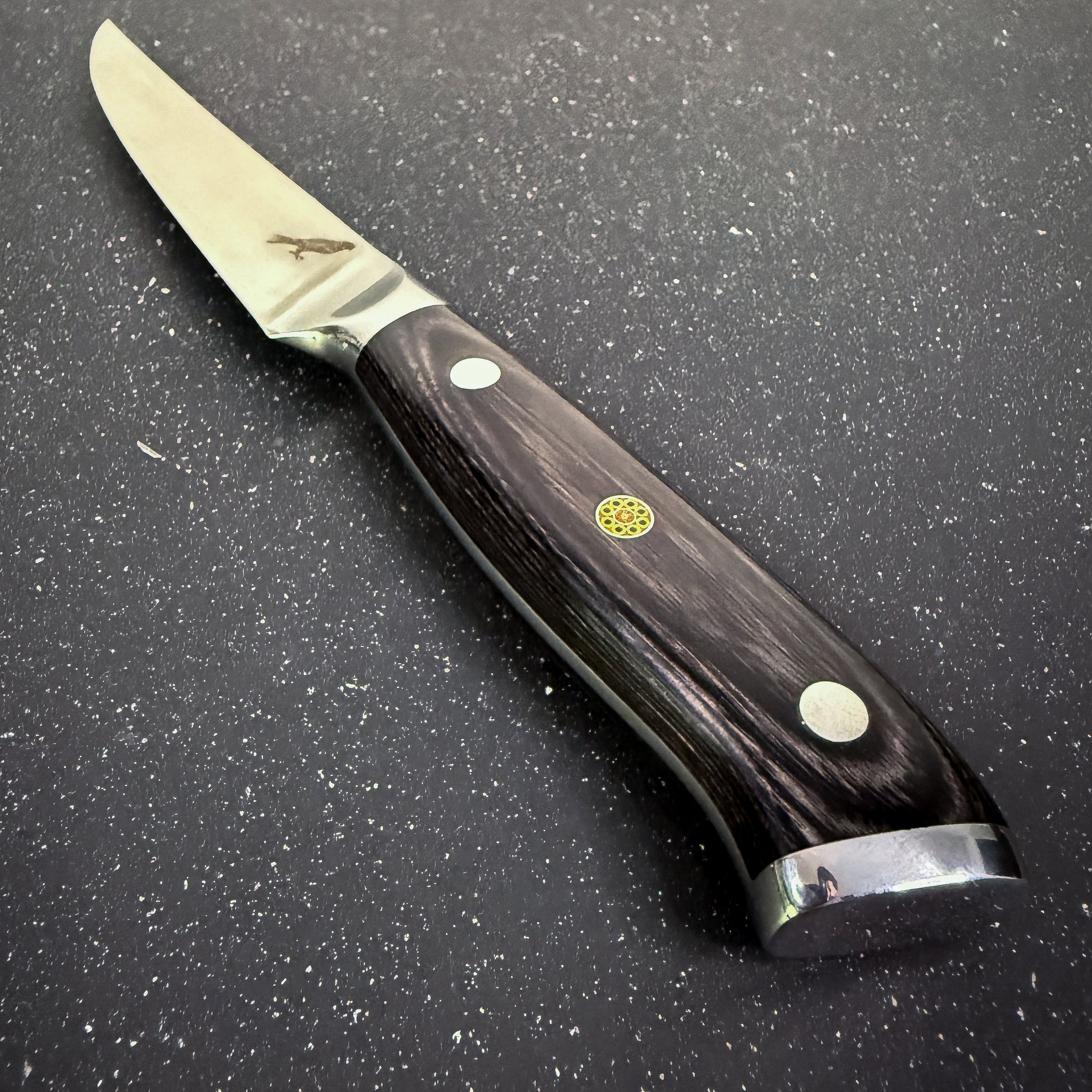 Cuchillo Steak Rauka Lautaro con hoja de acero alemán y empuñadura de madera Pakka para cocina profesional