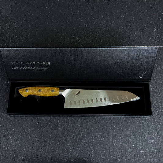 Cuchillo de Chef con Alveolos de Acero Inoxidable "Tapaca"