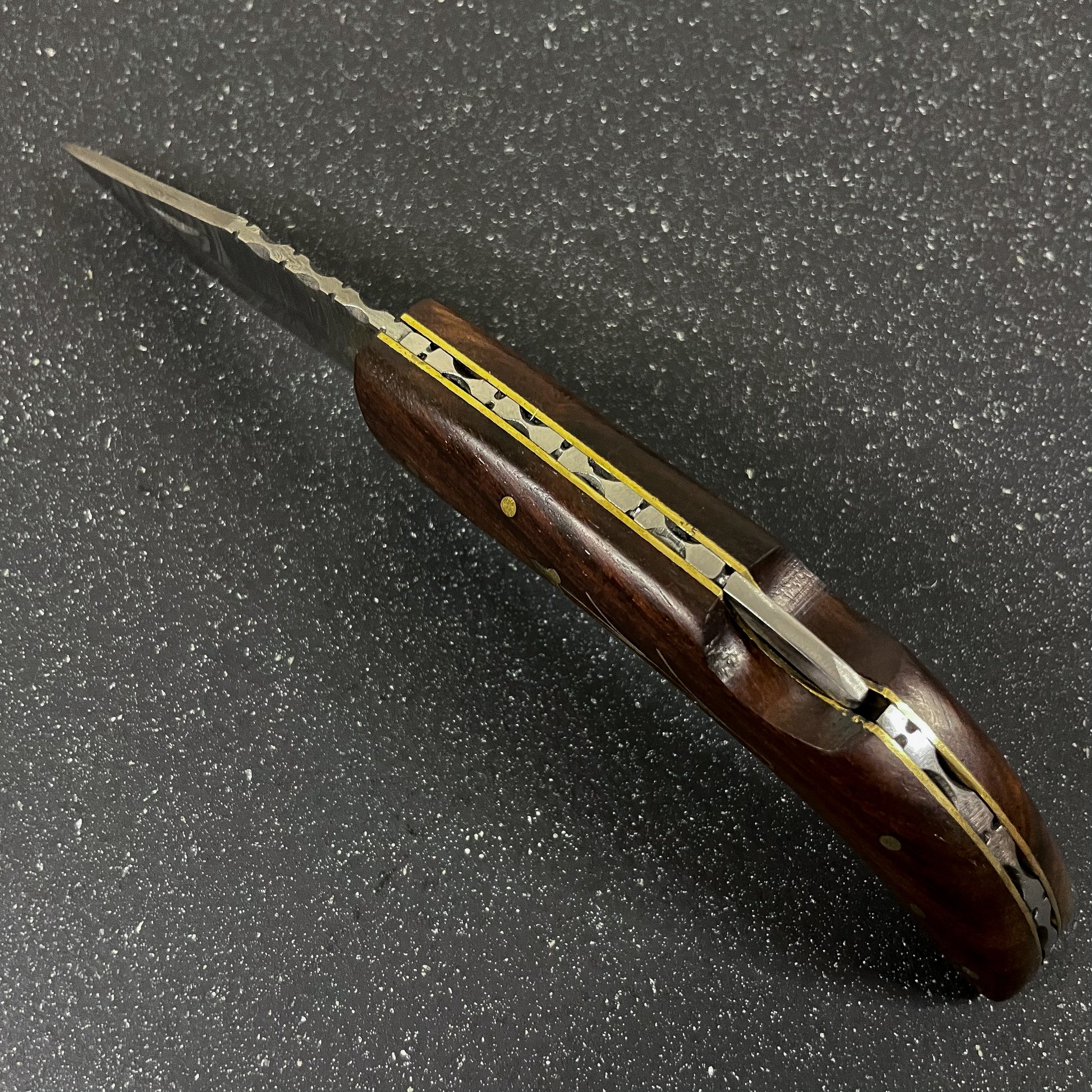 Navaja Acero Damasco hecha a mano