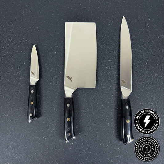 Pack 3 Cuchillos de Cocina "Copahue" / "Mocho" / "Tolhuaca"