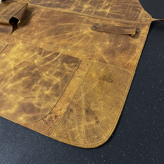 Pechera de cuero hecha a mano "Arrayán" Rauka