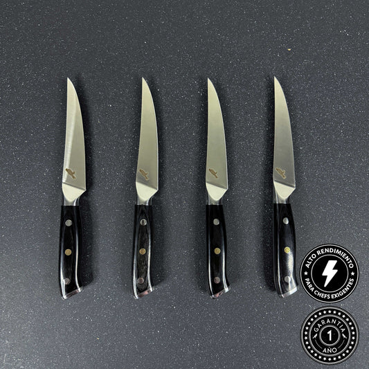 Set de 4 Cuchillos de Mesa Acero Inoxidable 22cm "Lautaro"