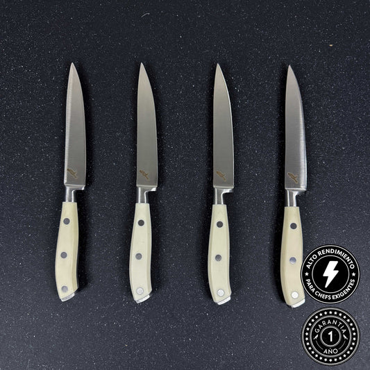 Set de 4 Cuchillos de Mesa Acero Inoxidable 23cm "Parva"