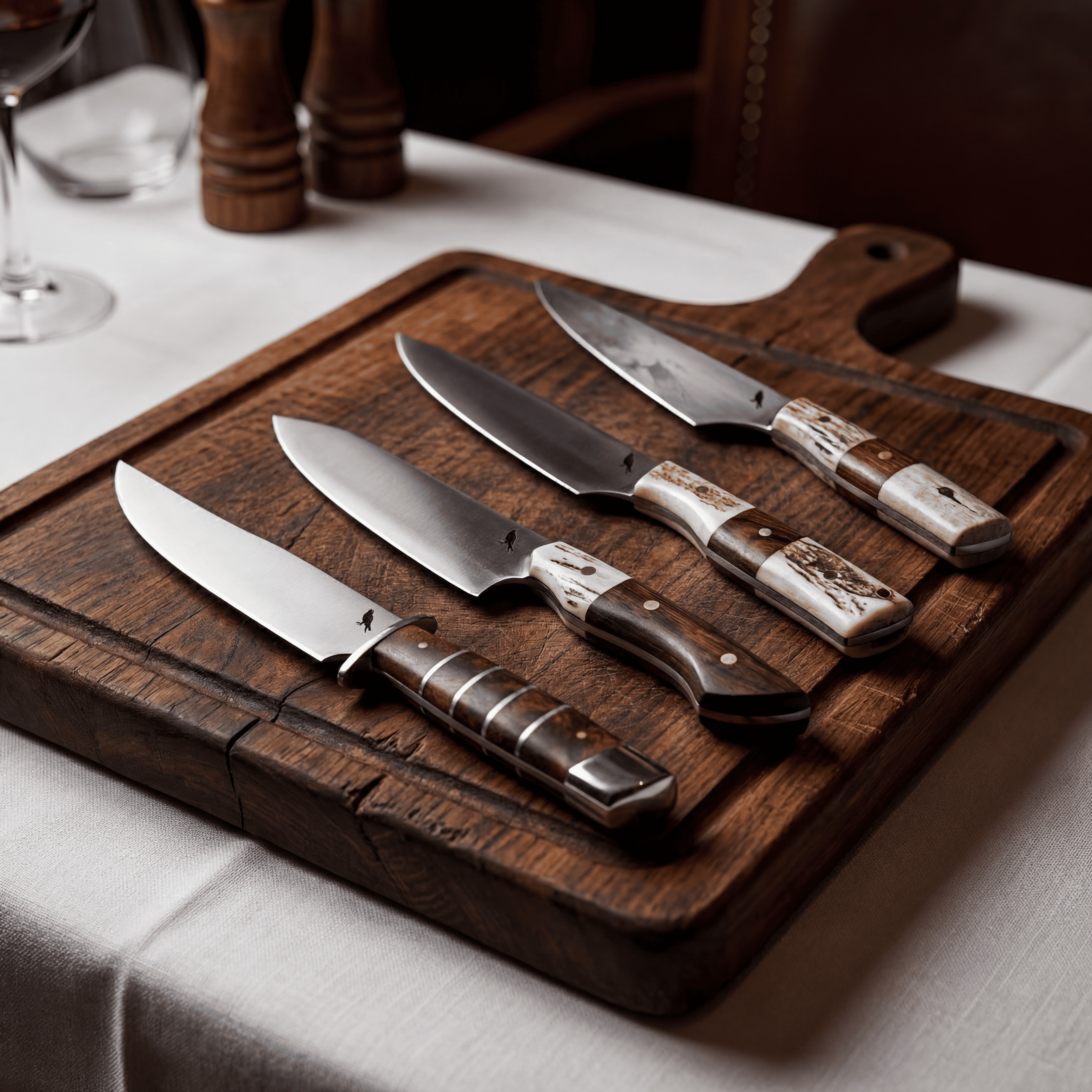 Sets de Cuchillos de Mesa – Damasco e Inox | Rauka