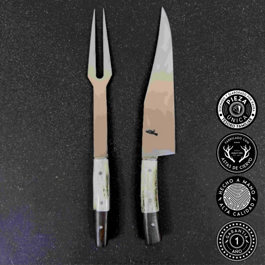 Cuchillo Parrillero 37cm "Tucúquere" + Pincho