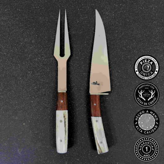 Conjunto Parrillero "Concón" - Cuchillo 32cm + Pincho