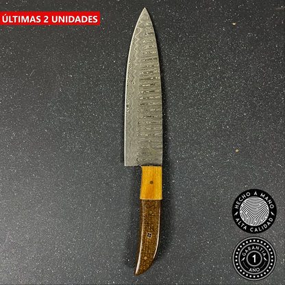 Cuchillo de Cocina de Acero Damasco 30cm "Ranco"