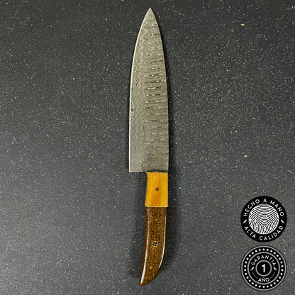 Cuchillo de Cocina de Acero Damasco 30cm "Ranco"