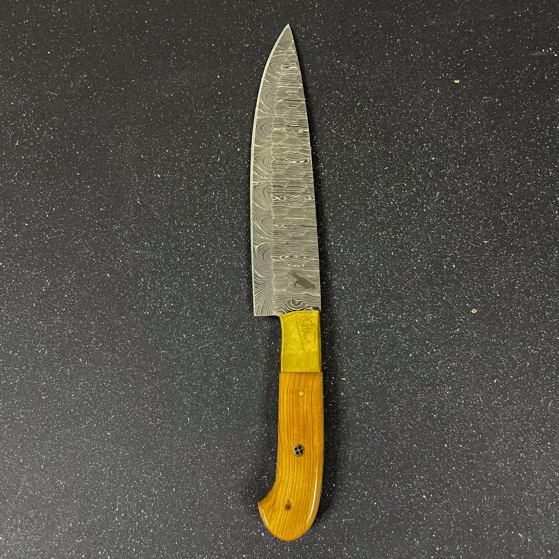 cuchillo de acero damasco premium