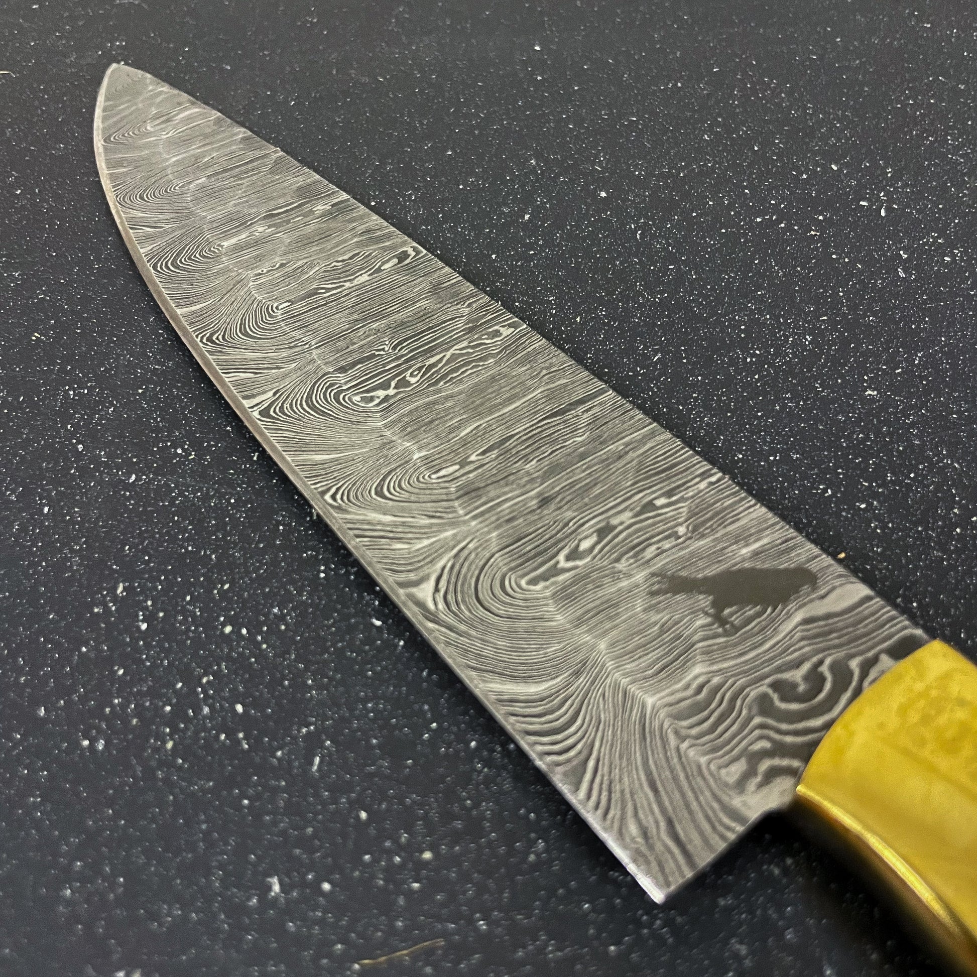 Cuchillo de cocina acero damasco