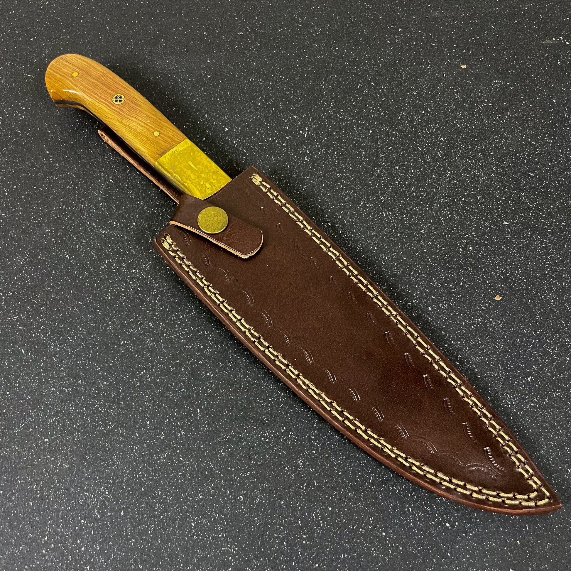 Cuchillo de cocina acero damasco