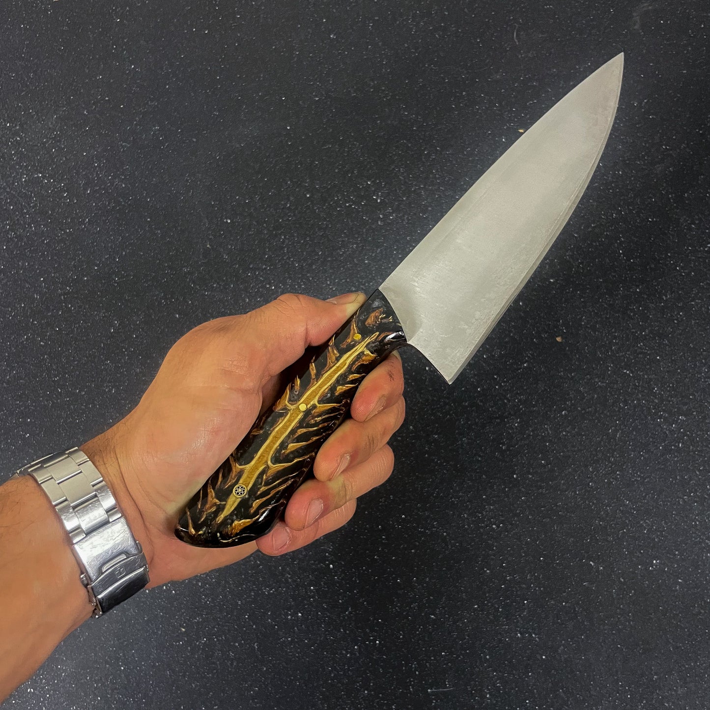 Cuchillo de Cocina de Acero Inox. 31cm "Raiquén"
