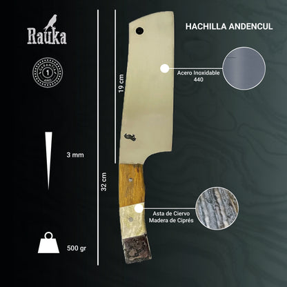 Hachilla Parrillera 32cm "Adencul" + Funda