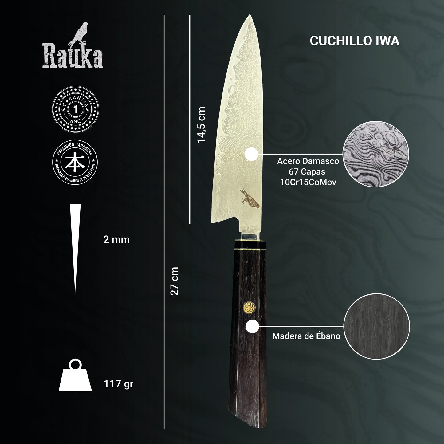 Pack 2 Cuchillos Japoneses "Iwa" / "Tora"