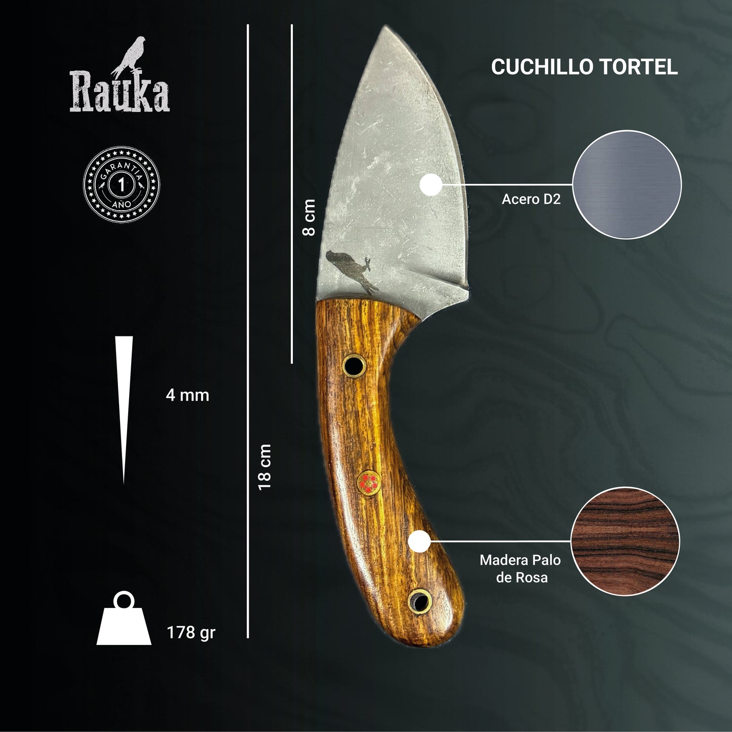 Cuchillo Verijero 18cm "Tortel"