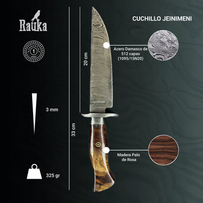 Cuchillo Bowie Cazador 37cm "Jeinimeni"
