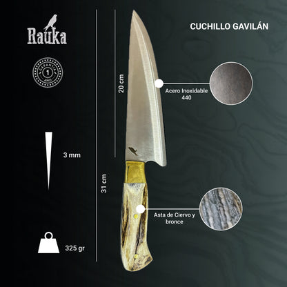 Cuchillo Parrillero 31cm "Gavilán"