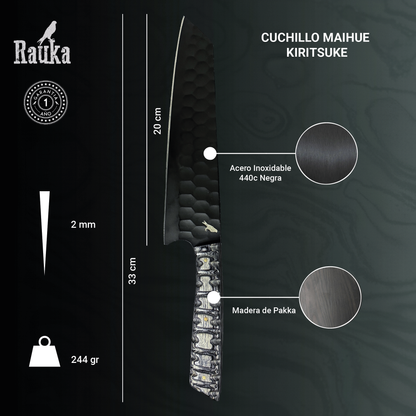 Ficha técnica Cuchillo de Cocina Inox Revestido 33cm "Maihue"