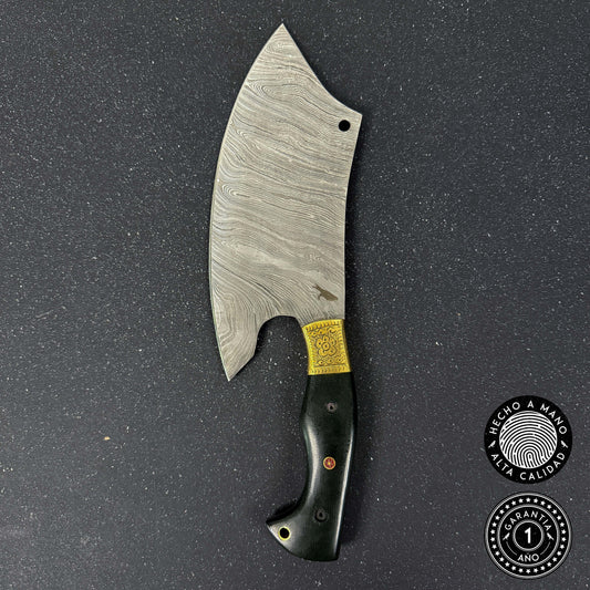 Hacha de Cocina de Acero Damasco 30cm "Cañi"